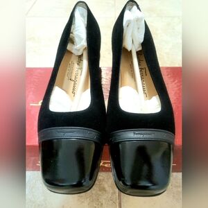 Authentic Salvatore Ferragamo Black Loafers